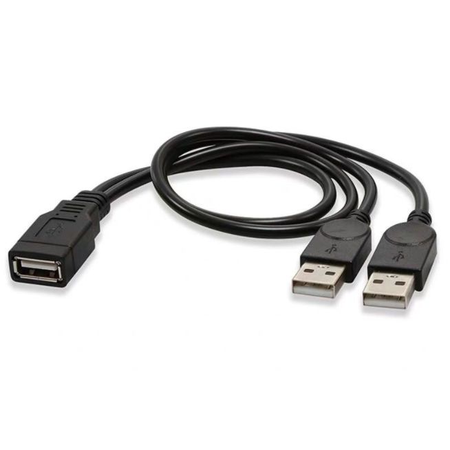 USB 2.0 2-in-1 విస్తరించిన USB డేటా కేబుల్